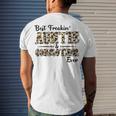 Best Freakin Auntie And God Mother Ever Men's Crewneck Short Sleeve Back Print T-shirt Gifts for Him