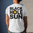 Black Hole Sun Men's Crewneck Short Sleeve Back Print T-shirt Gifts for Him