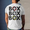 Box Box Box F1 Tyre Compound Design V2 Men's Crewneck Short Sleeve Back Print T-shirt Gifts for Him