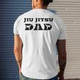 Mens Brazilian Jiu Jitsu Dad Fighter Dad Men's Back Print T-shirt Gifts for Him