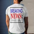 Breaking News - Nobody Cares Men's Crewneck Short Sleeve Back Print T-shirt Gifts for Him