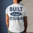 Mens Built Dad Tough Build Dad Car Guys Mechanic Workout Gym V2 Men's T-shirt Back Print Gifts for Him