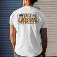 Caffeine Queen Graphic Shirt Design Men's Crewneck Short Sleeve Back Print T-shirt Gifts for Him