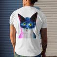 Cat Avatar Men's Crewneck Short Sleeve Back Print T-shirt Gifts for Him