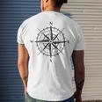 Compass Men's Crewneck Short Sleeve Back Print T-shirt Gifts for Him