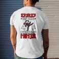 Dad Of The Birthday Ninja Shinobi Themed Bday Party Men's Back Print T-shirt Gifts for Him