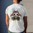 Day Of The Dead Dia De Los Muertos Bunny Sugar Skull Men's Back Print T-shirt Gifts for Him