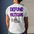 Defund Politicians Men's Crewneck Short Sleeve Back Print T-shirt Gifts for Him