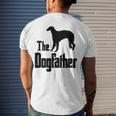 The Dogfather - Dog Borzoi Men's Back Print T-shirt Gifts for Him
