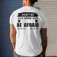 Dont Be Afraid To Fail Be Afraid Not To Try Men's Crewneck Short Sleeve Back Print T-shirt Gifts for Him