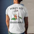 Dziadek Grandpa Worlds Best Dziadeksaurus Men's T-Shirt Back Print Gifts for Him