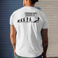 Evolution Stop Following Me Men's Crewneck Short Sleeve Back Print T-shirt Gifts for Him