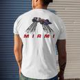 F 1 Miami Gp Aqua Men's Crewneck Short Sleeve Back Print T-shirt Gifts for Him