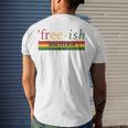 Free-Ish Since 1865 Juneteenth Black Freedom 1865 Black Pride Men's Back Print T-shirt Gifts for Him