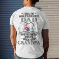 From Worlds Greatest Dad To Worlds Greatest Grandpa 34 Trending Shirt Men's Crewneck Short Sleeve Back Print T-shirt Gifts for Him