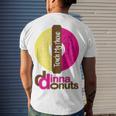 Funny Donut Donut Lover Men's Crewneck Short Sleeve Back Print T-shirt Gifts for Him