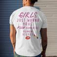 Girls Just Wanna Have Fundamental Human Rights Funny Men's Crewneck Short Sleeve Back Print T-shirt Gifts for Him