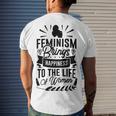 Happy Feminist Men's Crewneck Short Sleeve Back Print T-shirt Gifts for Him