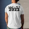 Hello V3 Men's Crewneck Short Sleeve Back Print T-shirt Gifts for Him