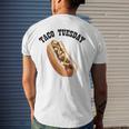 Hilarious Fun Taco Tuesday Hotdog Hot Dog Men's Back Print T-shirt Gifts for Him