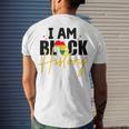 I Am Black History V2 Men's Crewneck Short Sleeve Back Print T-shirt Gifts for Him