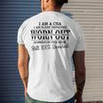 I Am Cna I Am Sleep Deprived Worn Out Always On The Edge Still 100 Devoted V2 Men's Crewneck Short Sleeve Back Print T-shirt Gifts for Him