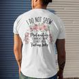 I Do Not Spew Profanities Men's Crewneck Short Sleeve Back Print T-shirt Gifts for Him