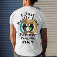 I Really Like Farmer Penguin Ok Men's Crewneck Short Sleeve Back Print T-shirt Gifts for Him