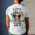 I Really Like Freezing Cold Penguin Ok Men's Crewneck Short Sleeve Back Print T-shirt Gifts for Him