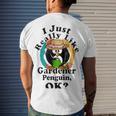 I Really Like Gardener Penguin Ok Men's Crewneck Short Sleeve Back Print T-shirt Gifts for Him