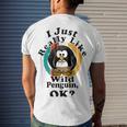 I Really Like Wild Penguin Ok Men's Crewneck Short Sleeve Back Print T-shirt Gifts for Him