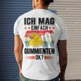 Ich Mag Einfach Gummienten Badeente Men's Crewneck Short Sleeve Back Print T-shirt Gifts for Him