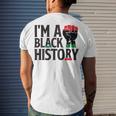 Im A Black History Juneteenth African American Men's Crewneck Short Sleeve Back Print T-shirt Gifts for Him