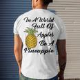 In A World Full Of Apples Be A Pineapple Funny Pineapple Gift Pineapple Lover Men's Crewneck Short Sleeve Back Print T-shirt Gifts for Him