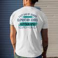Last Day Of School Elementary School Autographs Men's Back Print T-shirt Gifts for Him