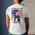 Womens Lincoln 4Th Of July Ive Had Both My Shots Men Women V-Neck Men's Back Print T-shirt Gifts for Him