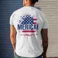 Merica S Vintage Usa Flag Merica Tee Men's Back Print T-shirt Gifts for Him