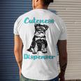 Miniature Schnauzer At Home Cuteness Dispenser Multi Tasking Dog Men's Crewneck Short Sleeve Back Print T-shirt Gifts for Him