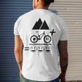 Mountain Biking Funny - Mountain Bike Happiness 194 Shirt Men's Crewneck Short Sleeve Back Print T-shirt Gifts for Him