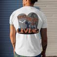 Never Trust The Living Men's Crewneck Short Sleeve Back Print T-shirt Gifts for Him