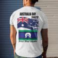 New Australia Day 2022 Men's Crewneck Short Sleeve Back Print T-shirt Gifts for Him