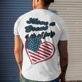 Official Have A Great 4Th Of July Men's Crewneck Short Sleeve Back Print T-shirt Gifts for Him