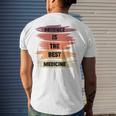 Patience Is The Best Medicine Men's Crewneck Short Sleeve Back Print T-shirt Gifts for Him