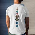 Planets Colour Men's Crewneck Short Sleeve Back Print T-shirt Gifts for Him