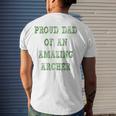 Proud Dad Of An Amazing Archer School Pride Men's Back Print T-shirt Gifts for Him