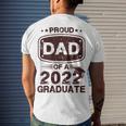 Mens Proud Dad Of A Class Of 2022 Graduate Senior Graduation Best Men's Back Print T-shirt Gifts for Him