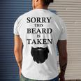 Sorry This Beard Is Taken 316 Shirt Men's Crewneck Short Sleeve Back Print T-shirt Gifts for Him