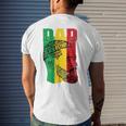 Strong Black Dad King African American Men's Back Print T-shirt Gifts for Him