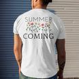 Summer Coming Men's Crewneck Short Sleeve Back Print T-shirt Gifts for Him