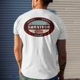 Survivor Men's Crewneck Short Sleeve Back Print T-shirt Gifts for Him